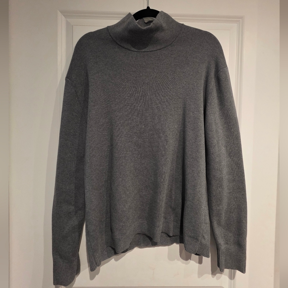 Mens Banana Republic 100% Supima Mockneck Sweater, Medium, Like New W/out Tag
